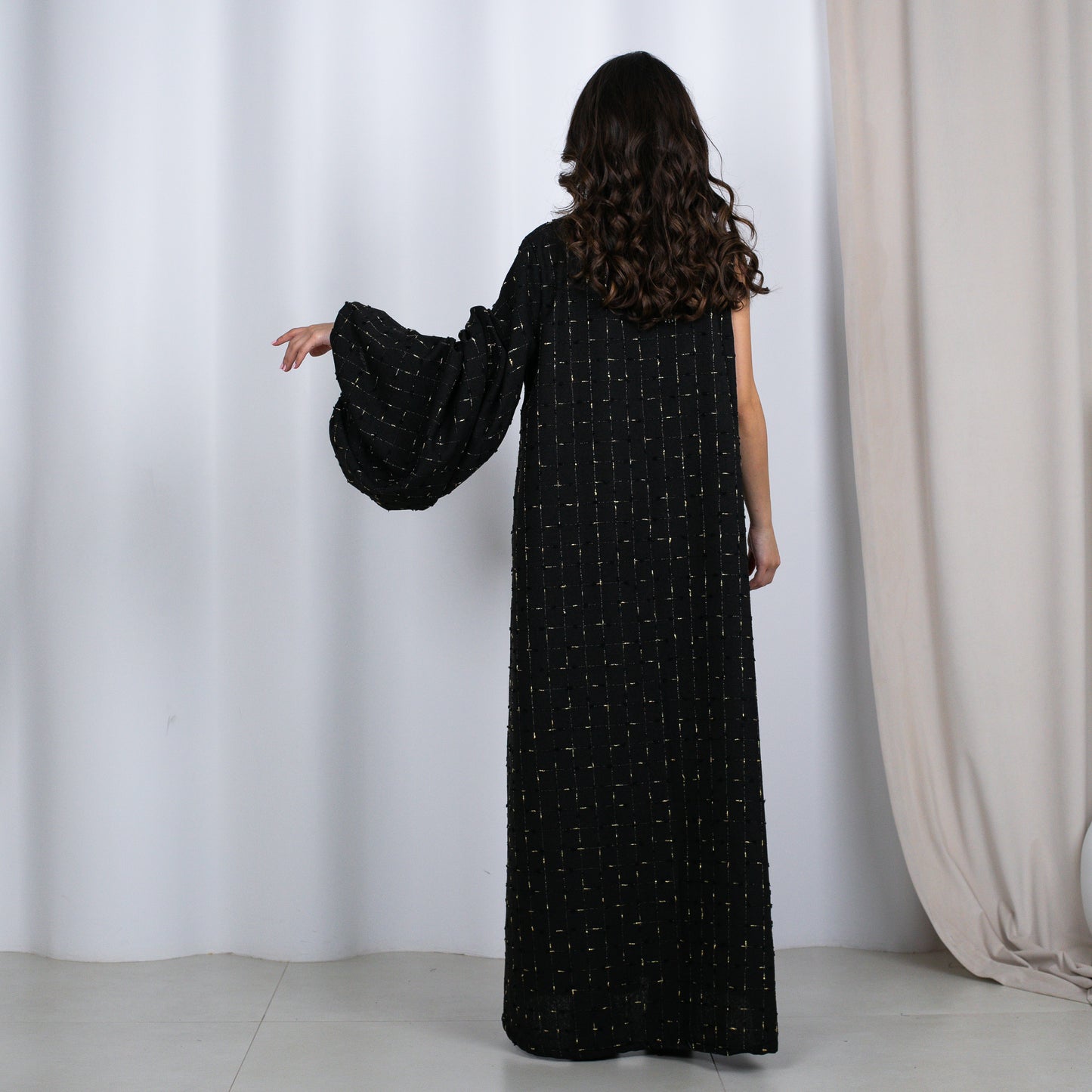 Half Bubble Sleeve Kaftan
