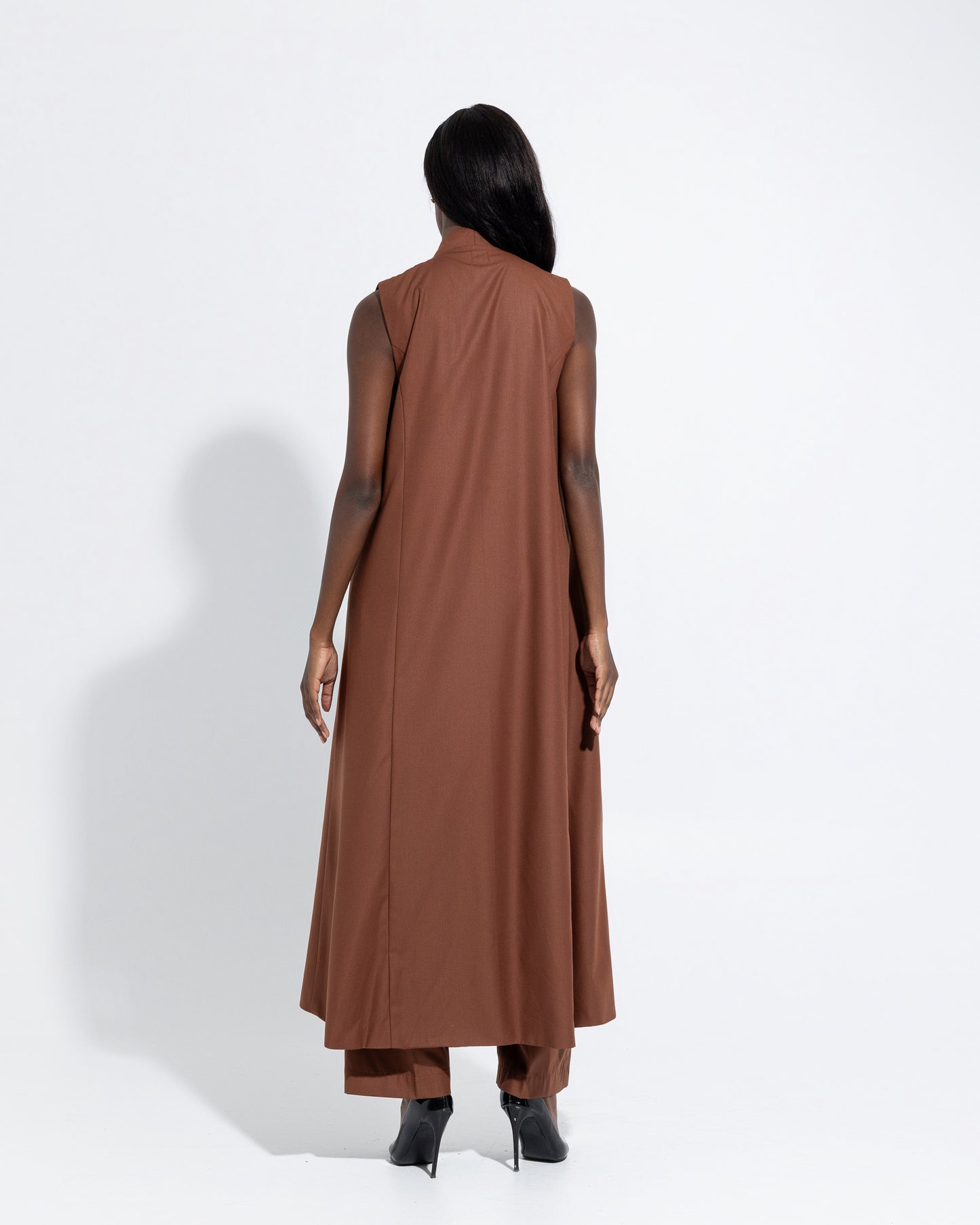 Long vest with pants