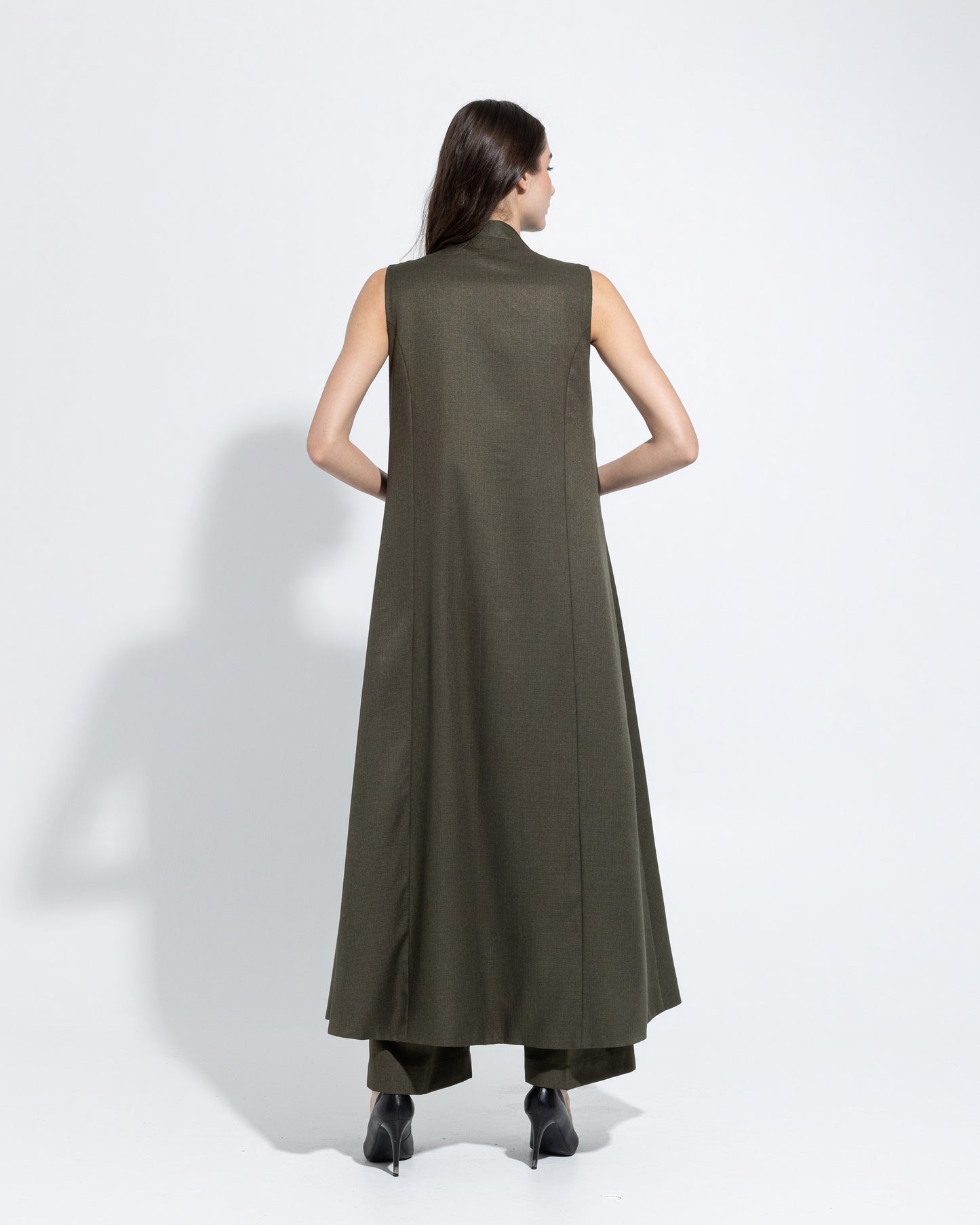 Long vest with pants